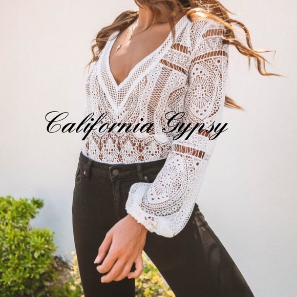 HP🏆 Boho vintage lace top - Picture 12 of 13